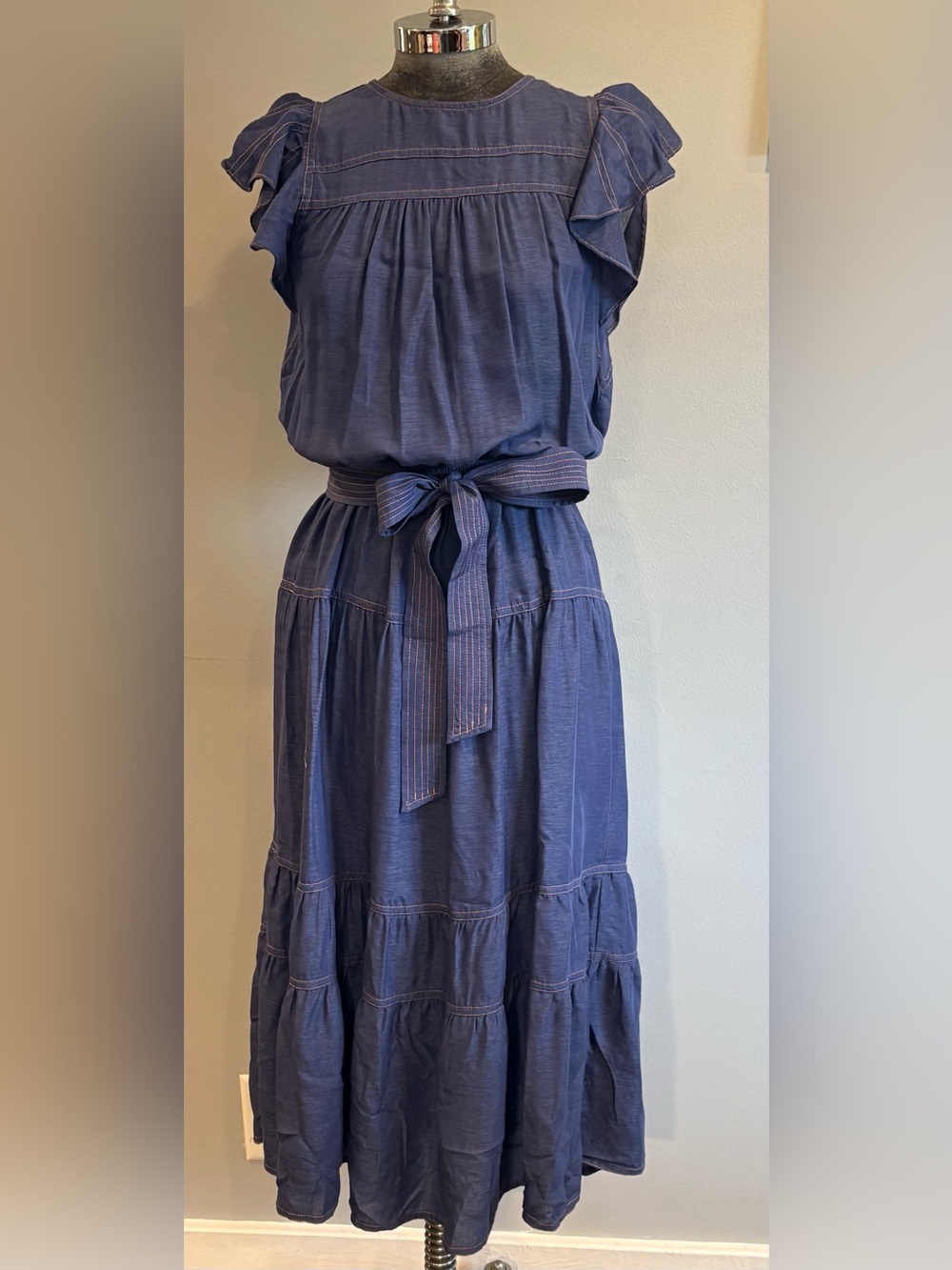 Current Air Quinn Ruffle Sleeve Dress Size XS